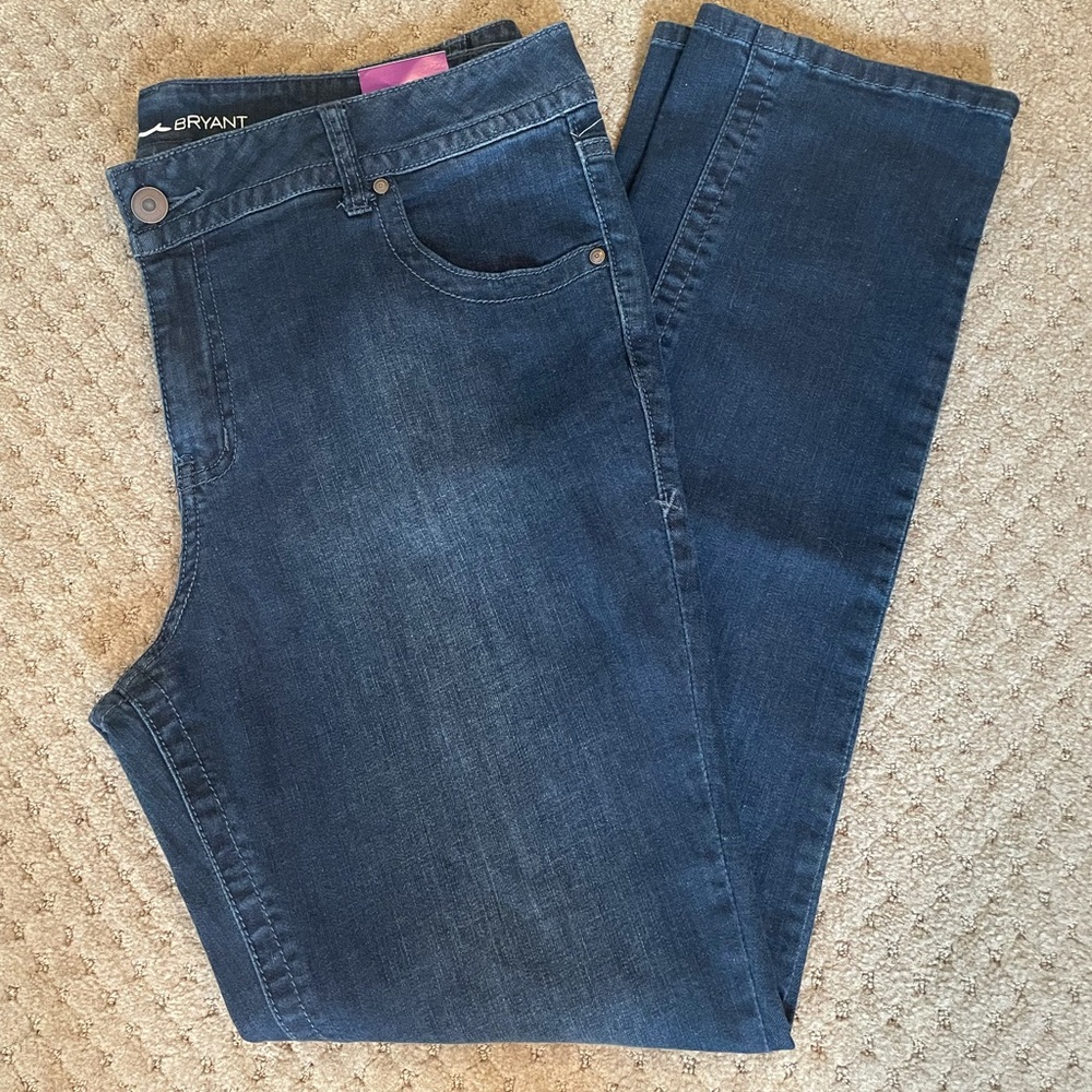 Lane Bryant Women's Straight Leg Jeans - Dark Blue